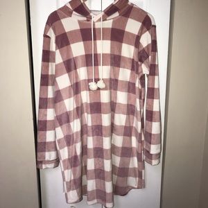 Ambrielle Fleece Sweatshirt Dress Loungewear